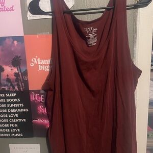Time and Tru Women's Deep Red Tank Top